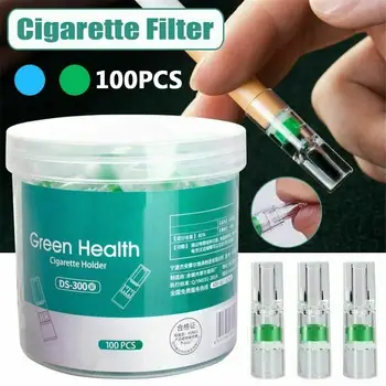 100GAB Pret smēķēšanu Atmest Atkarīgais, Filtru, Cigarešu Turētājs Filtrs Izmantojamo Tabaku Cigarešu Filtrs ar Smalku Dūmu Konvertētājs