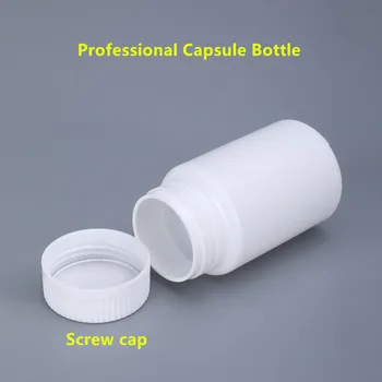100ml plastmasas farmācijas medicīna kapsula flakons tablete pudeli ar skrūvējamu vāciņu uzglabāšanas tvertnes HDPE pārtikas klases