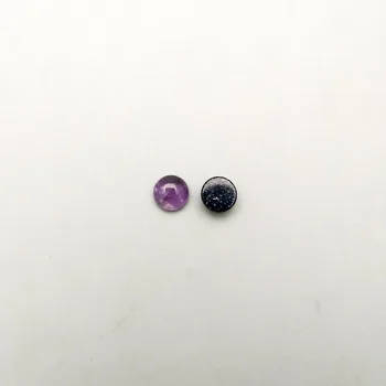 100Pc/daudz dabīgā akmens apaļas pērles 8mm cabochon par rotu padarot jaukto šarmu augstums kvalitāti modes aksesuāru vairumtirdzniecības Gredzens