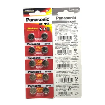 100pcs/daudz Jaunu Oriģinālo Akumulatoru Panasonic LR44 A76 veica grozījumus 13.ag G13A LR44 LR1154 357A SR44 1,5 V Litija Pogas Šūnu Monētas Bateriju