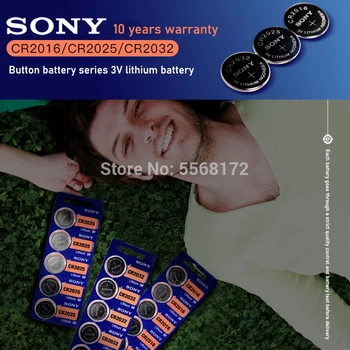 100Pcs/Daudz Oriģinālu Sony cr1620 Pogu elementu Baterijas Pulksteņu 3 V Litija Baterijas CR 1620 BR1620 Tālvadības Kalkulators