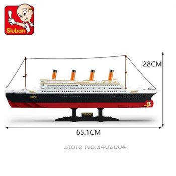 1021Pcs Titānika Kuģa Celtniecības Bloki Komplekti Skaitļi Laivu Pilsētas DIY Brinquedos Draugiem Modelis Ķieģeļu Izglītojošas Rotaļlietas Bērniem