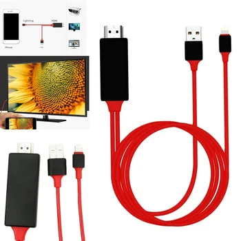 1080P HDMI Adaptera Kabeli, lai Lightning Digitālo AV Adapteri iPhone X 8 7 6 6S, 8 Pin USB uz HDMI Vadu, lai ipad Mini Gaisa Pro