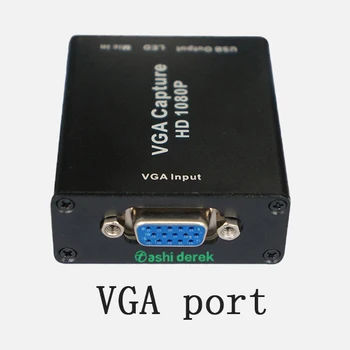 1080P VGA Uztveršanas Kartes USB2.0 Izejas VGA Signāla Ieejas Neatkarīgu Audio Inout Nav Spēka, Nepieciešams Modulis Disks-bezmaksas Nav Plug-in