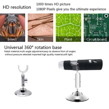 1080P WIFI Digitālo 1000x Lupu, Mikroskopu Kameru uz Android, ios, iPhone, iPad 2018