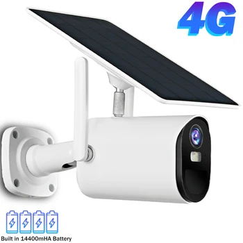 1080P WiFi IP Kamera Outdoor 4G SIM Kartes CCTV Kameras Saules Paneļu Akumulatora Enerģijas Smart Mājas Drošības Kameru PIR Cilvēku Konstatētu H. 265