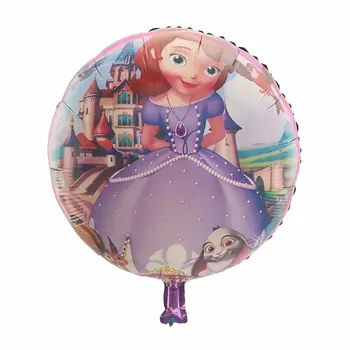10pcs 18inch Princese Sof Folijas gaisa Balons, Queen Sofia Baloni, Bērnu Dušas Meitenes Dzimšanas dienas ballīti Apdare ir Piepūšams ar Hēliju Baloon