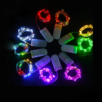 10Pcs 1M 2M 3M 5M Vara Stieples LED String gaismas Svētku apgaismojums Pasaku Vainags Ziemassvētku Eglītes, Kāzu Dekorēšana