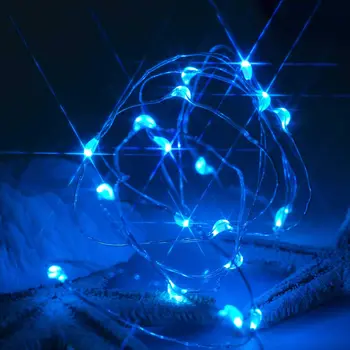 10Pcs 1M 2M 3M 5M Vara Stieples LED String gaismas Svētku apgaismojums Pasaku Vainags Ziemassvētku Eglīte Kāzu Puse, Apdares Lampas