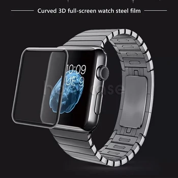 10pcs 3D Ekrāna Aizsargs, Stikla Apple Skatīties, Sērija 1 2 3 4 5 38mm 40mm 44mm 42mm Pilnībā Segtu Rūdīts Stikls Aizsardzības Plēves