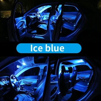 10Pcs Balts Canbus led Auto interjera apgaismojums jaunināšanas Komplekts 2016 2017 Ford Expedition led interjera Dome Bagāžnieka apgaismojums
