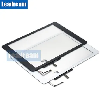 10PCS bezmaksas DHL iPad Gaisa 1 A1474 A1475 A1476 Touch Screen Stikla Paneli Digitizer Home Pogas Līmi Montāža