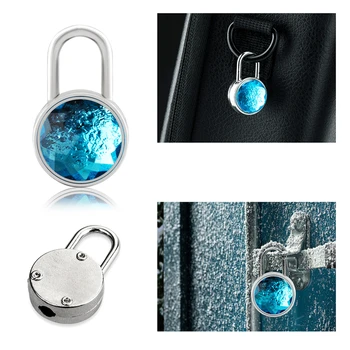 10pcs Blue Diamond Bloķēšanas Formas Mini Metāla piekaramās Slēdzenes Ar Nerūsējošā Tērauda Atslēgas Čemodāns, Slēdzenes Un Skolas Sporta zālē