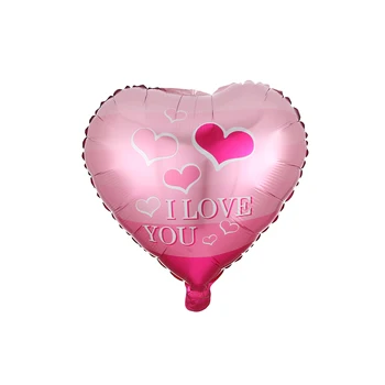 10pcs/daudz 18inch sirds baloni kāzu Valentīna Dienu, es mīlu tevi, Alumīnija folijas, hēlija globos kāzu dekori globo baloni