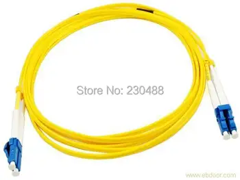 10pcs/daudz Fiber Optic Patch Cable LC Duplex Singlemode 9/125um 1m 3mm