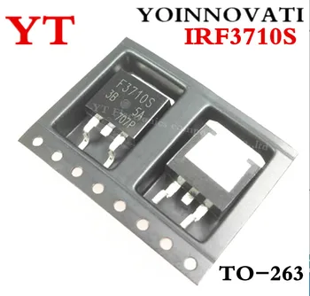 10pcs/daudz IRF3710S F3710S 3710S MOSFET N-CH 100V 57A D2PAK Vislabākās kvalitātes