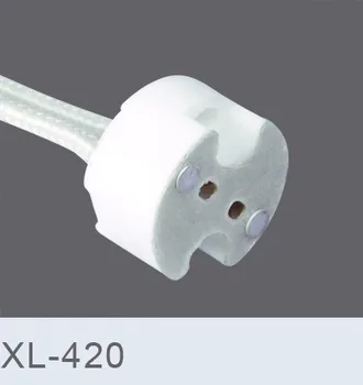 10pcs/daudz, MR16 MR11 GU5.3 G5.3 lampas bāzes savienotājs kabeļu, MR16 spuldzes Ligzdas bāzes MR16 spuldzes montāžas noteikt īpašnieka 10cm Silikona kabelis