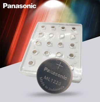 10PCS/Daudz Oriģinālā Panasonic ML1220 3 V ML 1220 Uzlādējams CMOS RTC BIOS dublēt Šūnu Pogas, Monētas Akumulatoru Baterijas