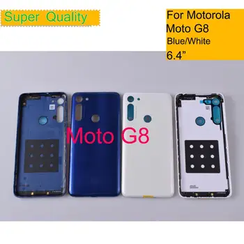 10Pcs/Daudz Par Motorola Moto G8 Mājokļu Bateriju nodalījuma Vāciņu Atpakaļ uz Lietu Aizmugurējās Durvis Šasijas Shell G8 Nomaiņa