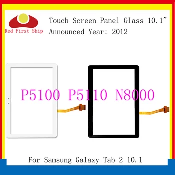 10Pcs/daudz Par Samsung Galaxy Tab 2 10.1 P5100 P5110 Touch Screen Digitizer Stikla Panelis Objektīvs N8000 LCD Priekšējā Sensora Nomaiņa