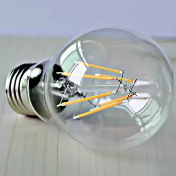 10Pcs E27 B22 Vintage LED Pavedienu Sveču Gaismā Retro Edison Globe Spuldzes 2W - 8W A60 Skrūvi Bajonetes Bāzes 220V Forši, Silti Balta Lampas