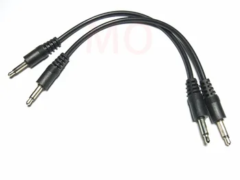 10pcs kabelis 3,5 mm 1/8 vīriešu mini plug mono mono audio savienotājs 20cm 30cm 50cm 100cm Jaunas