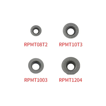 10PCS Karbīda ielikt RPMT08T2/10T3/1204 iekšējā frēzēšanas virpa rīku, frēzēšanas CNC tools RPMT1003/1605 virpas instrumentu