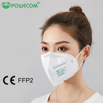 10Pcs/maiss Powecom FFP2 Maska, Aizsargājošs Sejas Maska ffp2 mascarillas nelikv Mutes Maskas 9501 Anti-Piesārņojuma Drošības Maska