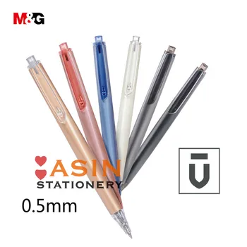 10pcs M&G U Sērijas Nospiediet Gēla Pildspalva AGPH3701 Melna 0.5 mm Uzņēmuma Birojā Parakstīšanas Pildspalvu Studentu Kancelejas preces