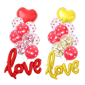 10pcs Mīlestību Sirdī, Folija Baloni 40 Collu Vēstuli Mīlestība Hēlija Balonu Dzimšanas dienas svinības Dekori Kāzu Valentīna Dienā Ierosināt, Lai Meitene