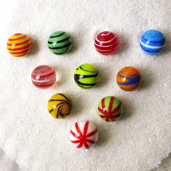 10pcs Pasūtījuma Multicolor Rokām darinātas Stikla Bumbu Pasaku Dārzs Apdare, Piekariņi, Stikla Bumbiņas Bumbu Rotas Bērnu Spēles Rotaļlietas Dāvanas