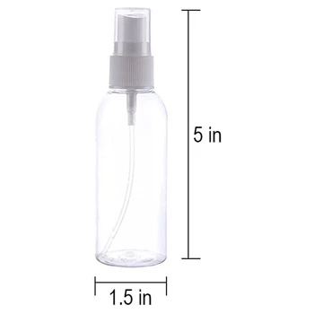 10Pcs Plastmasas Skaidrs, Aerosola Pudelītes Uzpildāmas Pudeles 80Ml Uzpildāmas Smalka Migla Miglotājs, lai Ēteriskās Eļļas Ceļojumiem