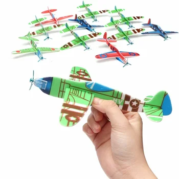 10pcs Polistirola Krāsas Planieris, Lidmašīnu, Helikopteru, Zēns, Meitene, Fantastiska Rotaļlieta, Dāvanas, Dzimšanas dienas svinības Bērniem, Rotaļlietas Izlases Krāsa