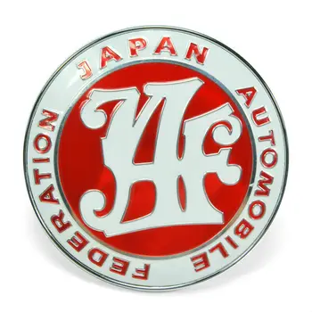 10pcs Red JAF Logo Japānas Automobiļu Federācijas JDM Auto Restes Emblēmas Nozīmīti