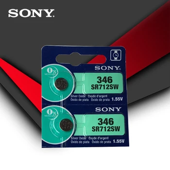 10pcs Sony Oriģināls 346 SR712SW 1.55 V Sudraba Oksīda Pogu Monēta Šūnu Akumulators ražots JAPĀNĀ