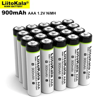 10PCS Sākotnējā LiitoKala 1.2 V AAA NiMH 900mAh Akumulators Spēļu Konsoles,Kameras,Rotaļlietas,Tālvadības pulti utt.
