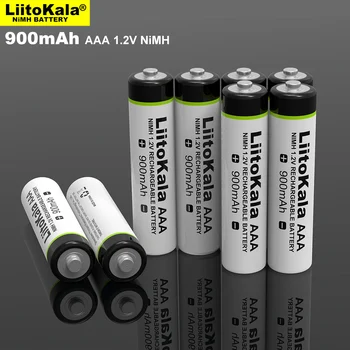 10PCS Sākotnējā LiitoKala 1.2 V AAA NiMH 900mAh Akumulators Spēļu Konsoles,Kameras,Rotaļlietas,Tālvadības pulti utt.