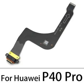 10Pcs Uzlādēšana caur USB Portu Mic Dock Savienotāju Valdes Flex Kabelis Huawei P10 Plus P20 Pro P30 P8 P9 lite 2017 P40 Pro Lite Plus