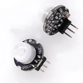 10Pcs X SR602 Miniatūras Cilvēka Ķermeņa Infrasarkano staru Sensora Modulis Piroelektriskiem Zondes Induktīvās Slēdža Sensoru