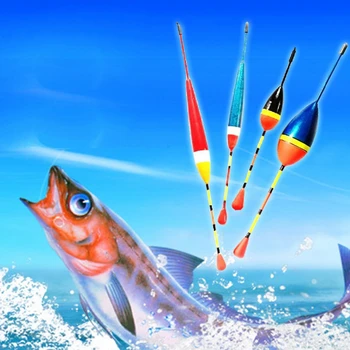 10Pcs Zvejas Pludiņiem Uzstādīt Boja Bobber Svārstīties Samaisa Izmēru, Krāsu peldēt boja pesca Gaismas Stick Peld