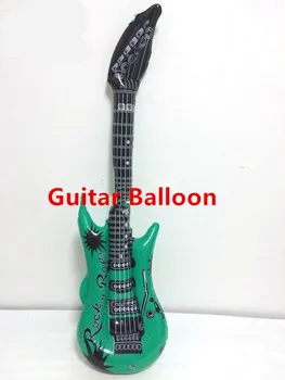 10pcs Ģitāra Balonu Rock Instrumentu Piepūšamā Ģitāra Baloni Asorti Krāsas Bērnu Puses Piederumiem Dzimšanas dienu Ballon