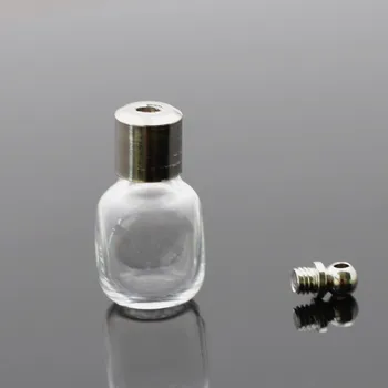 10piece SKRŪVĒJAMU VĀCIŅU stikla pudelīte kulons Miniatūras, kas Vēlas Pudeli, skaidrs, eļļas šarmu nosaukums vai rīsu mākslas mini stikla pudele amatniecības materia