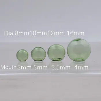 10pieces vienā caurumā 8-16mm krāsu stikla bumbu pasaulē krelles lode dobas stikla pudeles, pudelītes piekariņi, rotaslietas pieņemšanas piederumi secinājumi