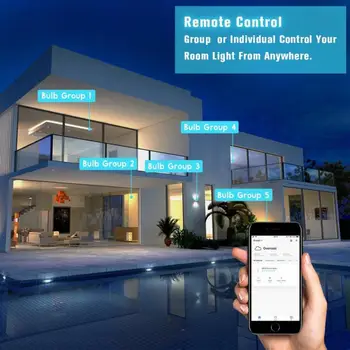 10W WiFi Smart LED Spuldze RGB Reostats intelligent Light E27/E26/B22 Mājas Automatizācijas Darbs Ar Smart life / Tuya Alexa, Google Home