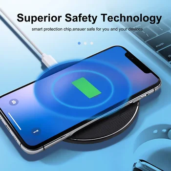 10W Ātru Bezvadu Lādētāju iphone11 Plus Qi Bezvadu Lādēšanas Paliktņa Samsung S20 Huawei P30 Pro xiaomi Tālruņa Lādētāja Adapteri