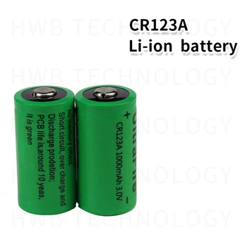 10X 16340 1000mah 3 v cr123a 16340 uzlādējams akumulators 3.0 v rcr123a 16340 litija baterijas
