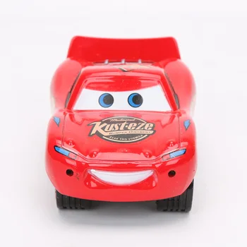 11,5 cm Disney Pixar Automašīnām, 3 Rotaļlietas, Zibens McQueen PVC Rīcības Attēls Karalis vs Mcqueen Rusteze Sacīkšu Lējumiem Metāla Sakausējuma Auto Režīms