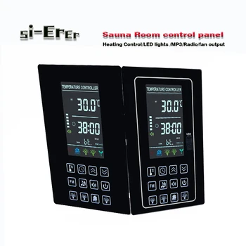 110V, 220V 30A temperatūras kontrolieris, izmanto pirts telpa, 813 krāsu multifunkcionāla ekrāna temperatūras kontrolieris