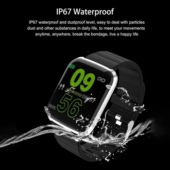 116PRO IP67 Waterproof Bluetooth, Sirdsdarbības, Miega Monitors Sporta Smart Aproce