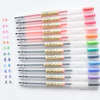 12 Gab/daudz 0,5 mm Gēla Pildspalva Colorfule Gudrs Tintes Maker Pildspalvu Skolai Biroja Supply12 Krāsas Papelaria Materiāla Skolas